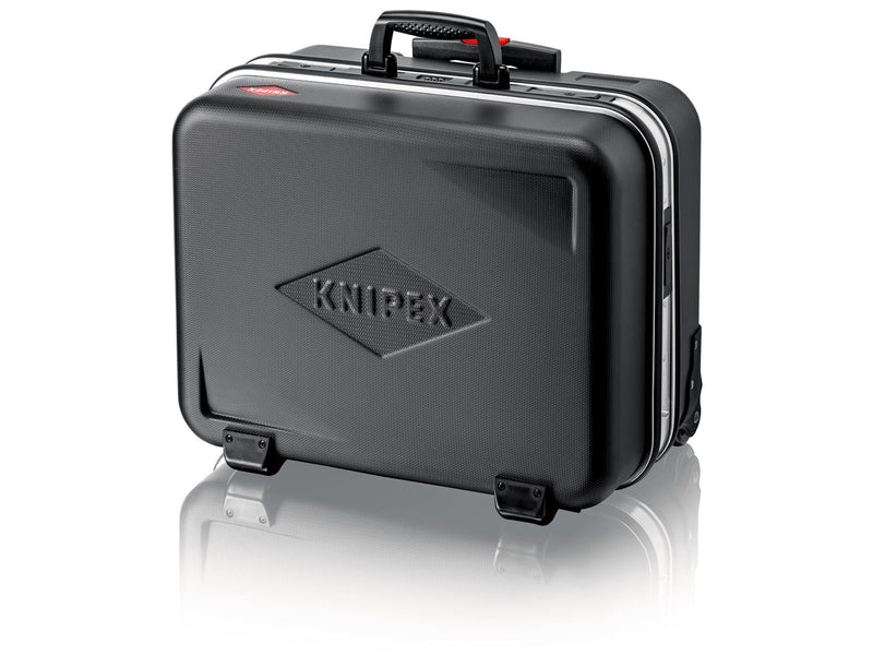 KNIPEX Werkzeugkoffer "BIG Twin Move" Elektro, mit integrierten Rollen und Teleskopgriff, leer