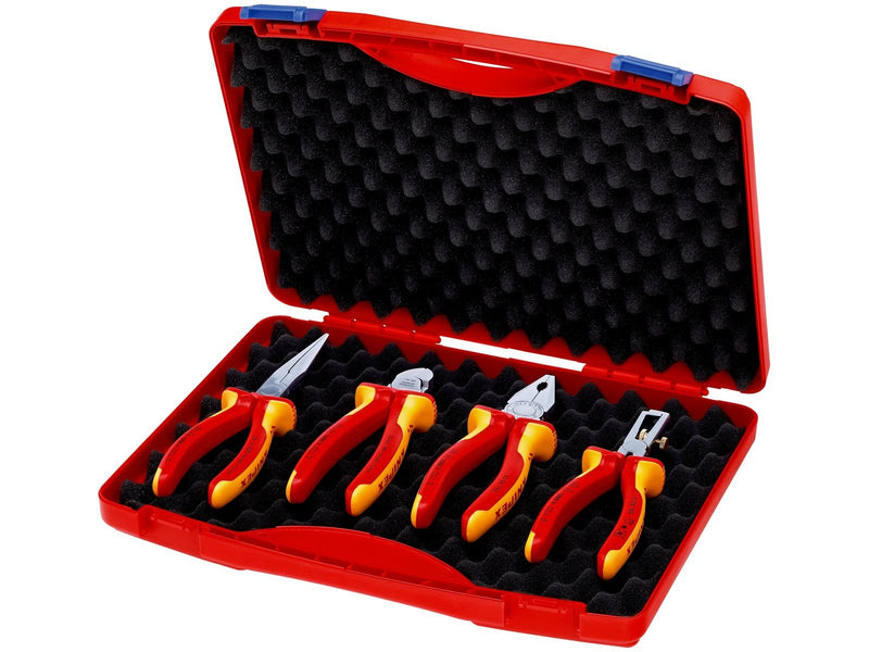 KNIPEX Werkzeug-Box "RED" Elektro Set 1, 4-teilig