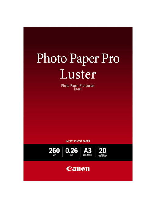 Canon LU-101 Luster Fotopapier Pro A3 297x420mm 260 g/m² - 20 Blatt