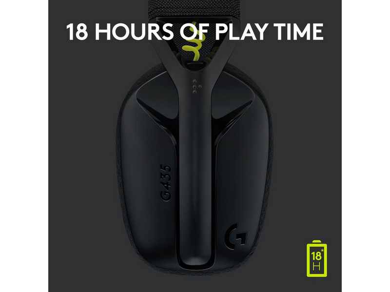 Logitech G435 LIGHTSPEED Wireless Gaming Headset - Black