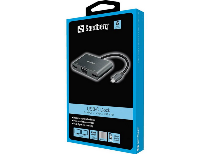 Sandberg USB-C MultiPort Docking Station