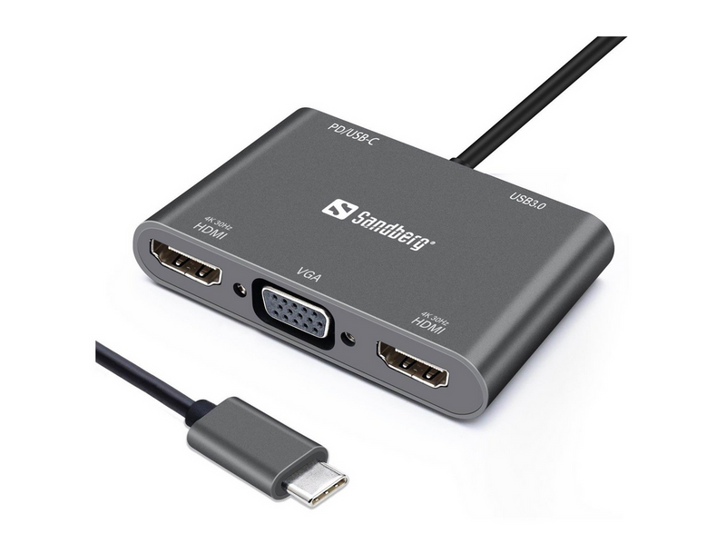 Sandberg USB-C MultiPort Docking Station