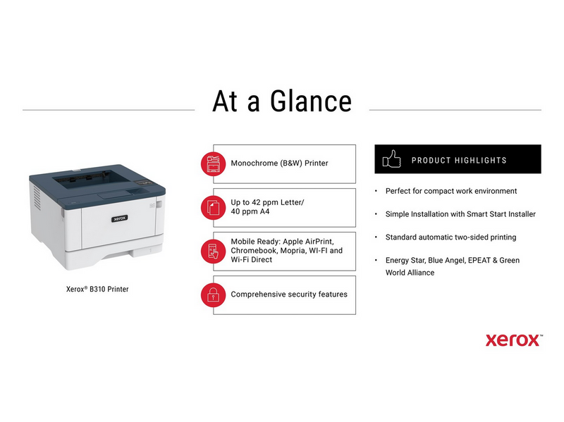 Xerox B310 (B310V/DNI) - Einfarbig - Laser