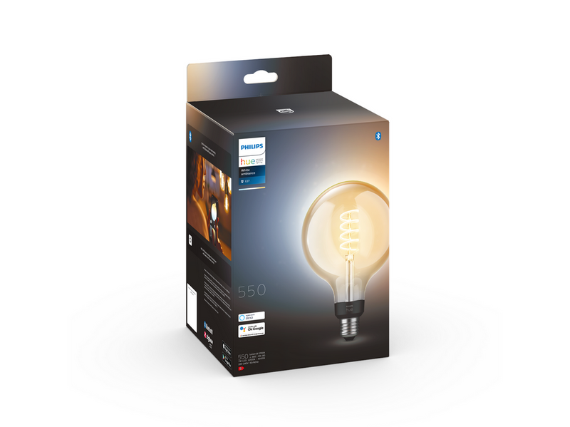 Philips Hue G125 E27 Giant Globe Glas mit Glühfaden