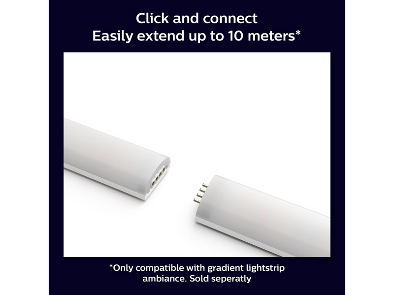 Philips Hue Gradient Lightstrip 1 meter extension — White & Color Ambiance