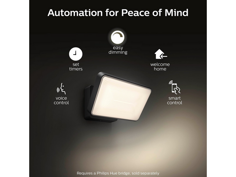 Philips Hue Welcome Outdoor Floodlight - Black