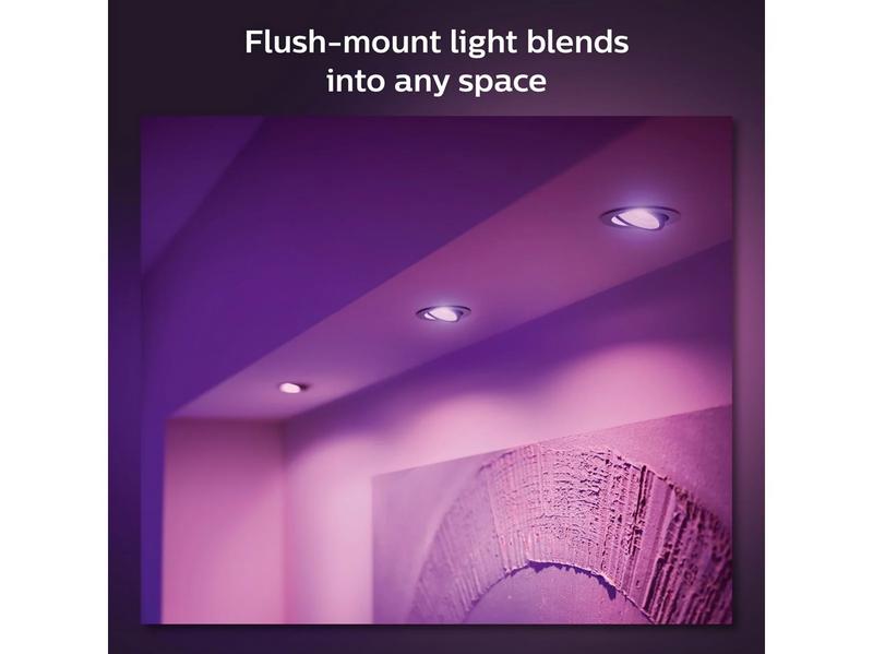 Philips Hue Centura Recessed Spotlight Round - Aluminium - 3-Pack