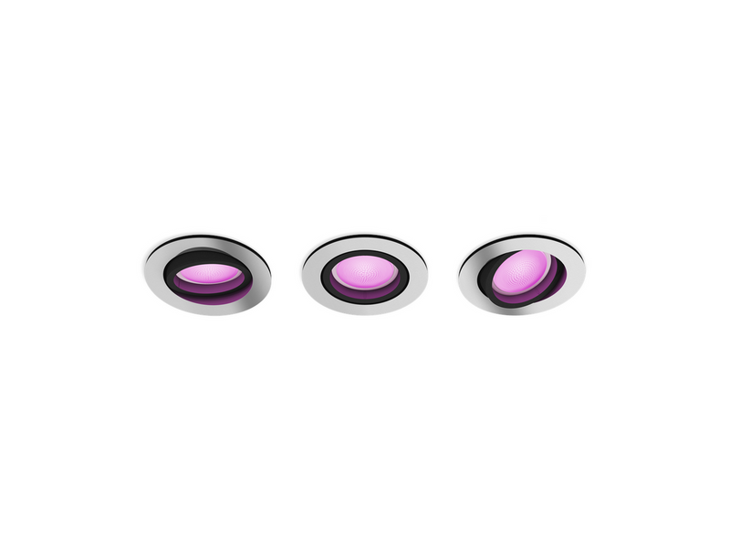 Philips Hue Centura Recessed Spotlight Round - Aluminium - 3-Pack