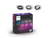 Philips Hue Centura Recessed Spotlight Round - Aluminium - 3-Pack