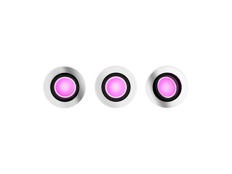 Philips Hue Centura Recessed Spotlight Round - Aluminium - 3-Pack