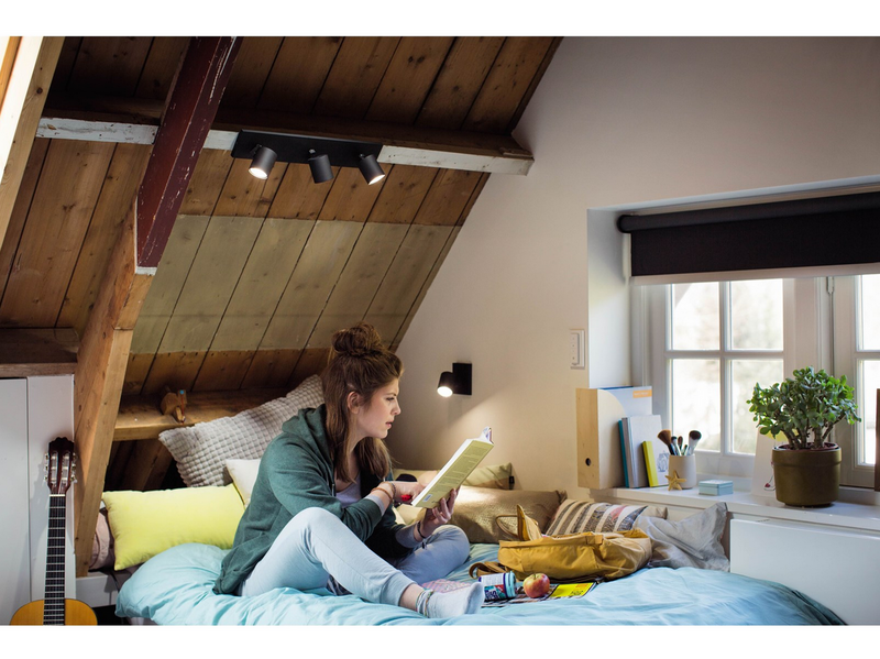 Philips Hue Runner Tripple Spotlight - Black - With Dimmer Switch