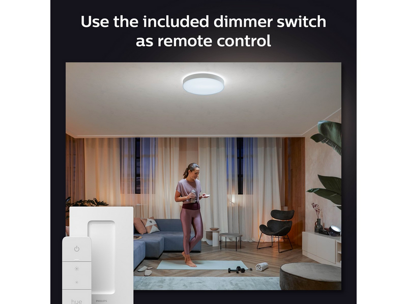 Philips Hue Enrave, große Deckenleuchte (Weiß)