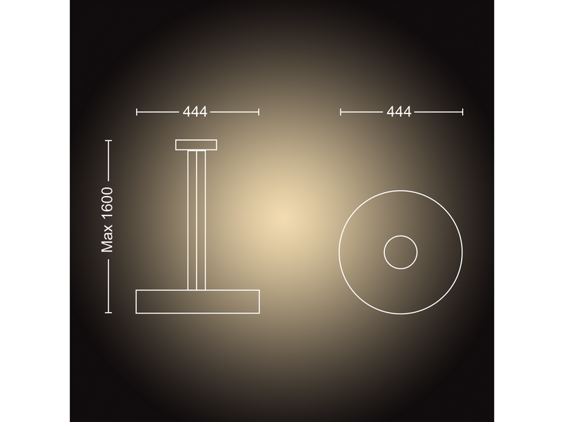 Philips Hue Fair Pendant Ceiling Light - White