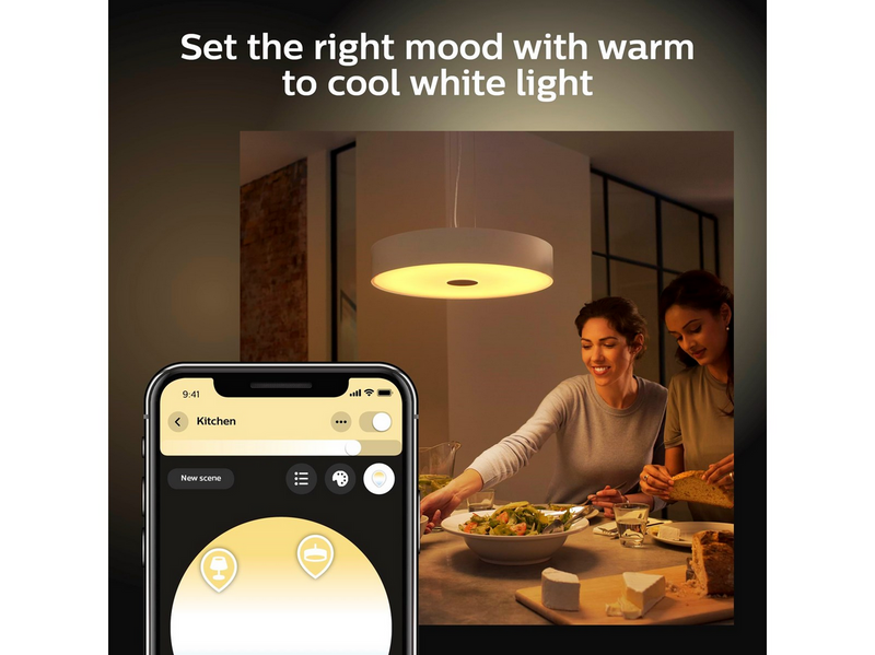 Philips Hue Fair Pendant Ceiling Light - White