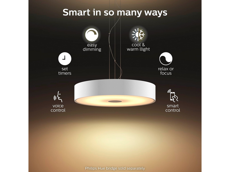 Philips Hue Fair Pendant Ceiling Light - White