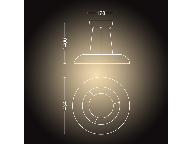 Philips Hue Amaze Pendant Ceiling Light - White