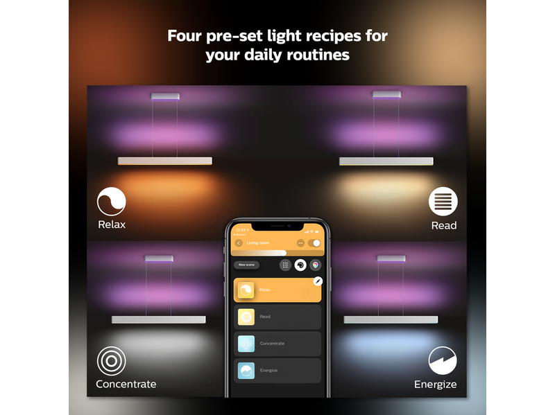 Philips Hue Ensis Pendelleuchte (Bluetooth, Weiß)