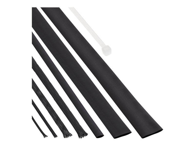 InLine Cable Sleeving + Shrink Tubing Set Black