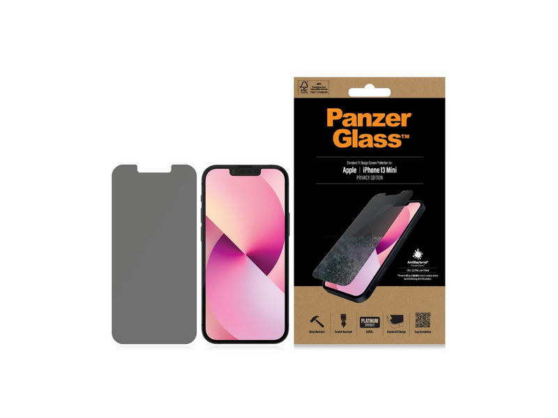PanzerGlass Privacy Screen Protector Apple iPhone 13 Mini | Standard Fit