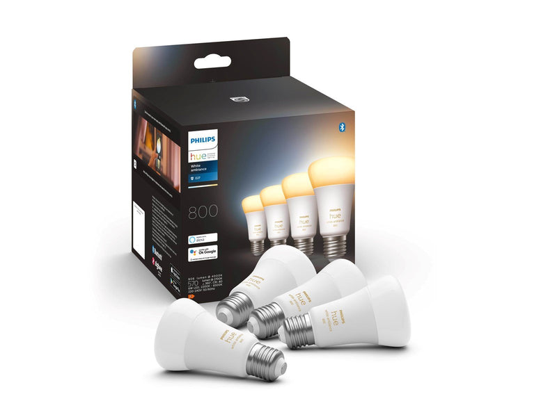 Philips Hue White Ambiance A60 E27 806 Lumen - 4-Pack