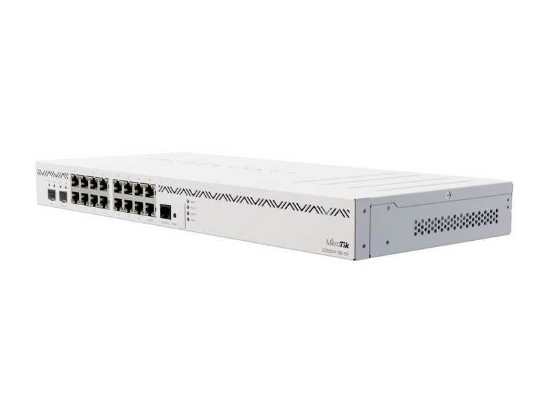 MikroTik CCR2004-16G-2S+ Cloud Core Router 16x Gigabit Ethernet ports 2x10G SFP+ cages - Router
