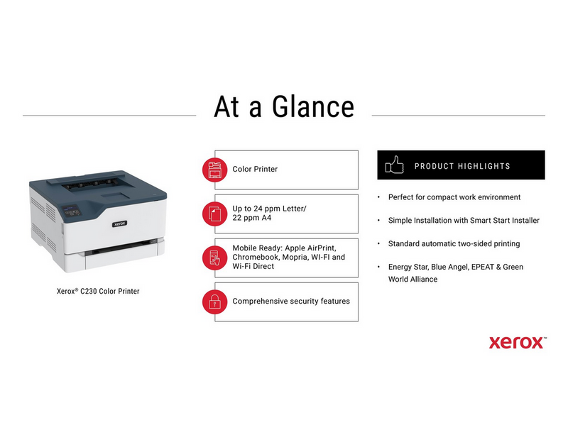 Xerox C230 Color Laser Printer (C230V/DNI) - Farbe - Laser