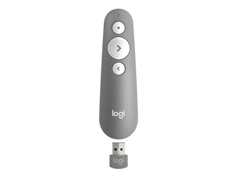 Logitech R500s Laser Presentation Remote - Lysegrå