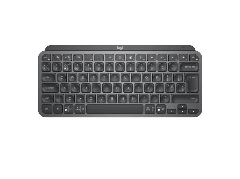 Logitech MX Keys Mini Minimalist Wireless Illuminated Keyboard - Graphite - US - Tastatur - Englisch (US) - Schwarz