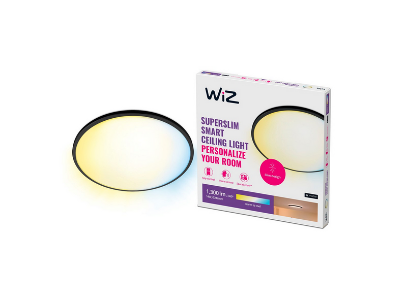 WiZ Superslim Deckenleuchte 14 W Schwarz