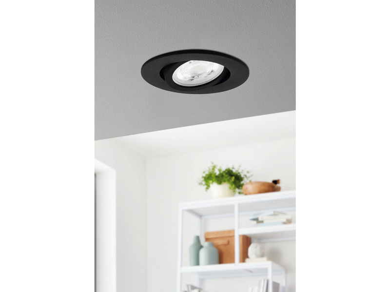 EGLO SALICETO-Z Einbauspot Ø88 mm, RGB+TW 5W, schwarz
