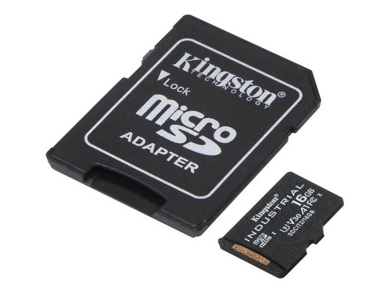 Kingston Industrial microSD/SD - 100MB/s - 16GB