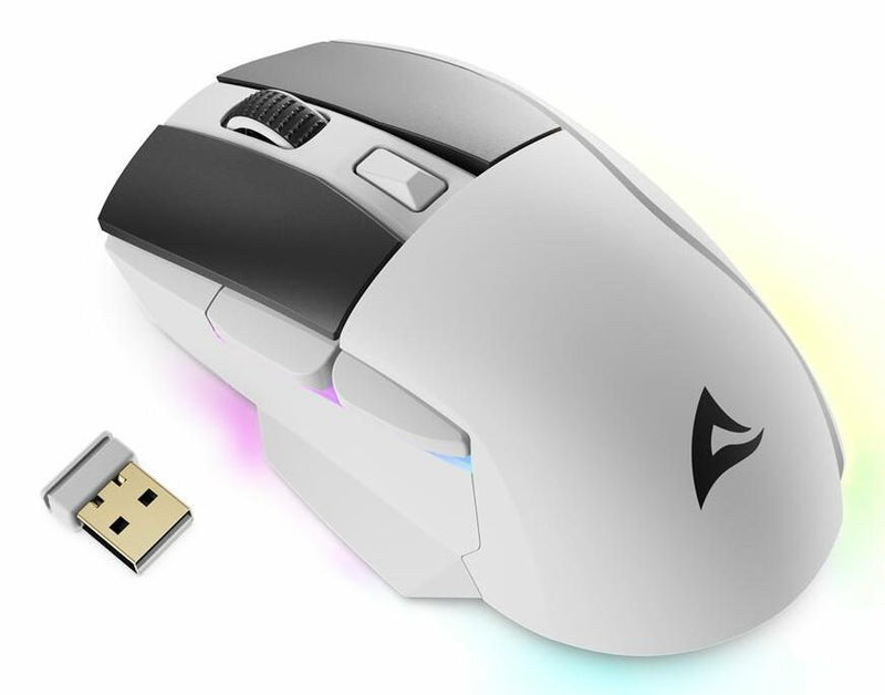 Sharkoon Skiller SGM50W kabellose Gaming-Maus, weiß