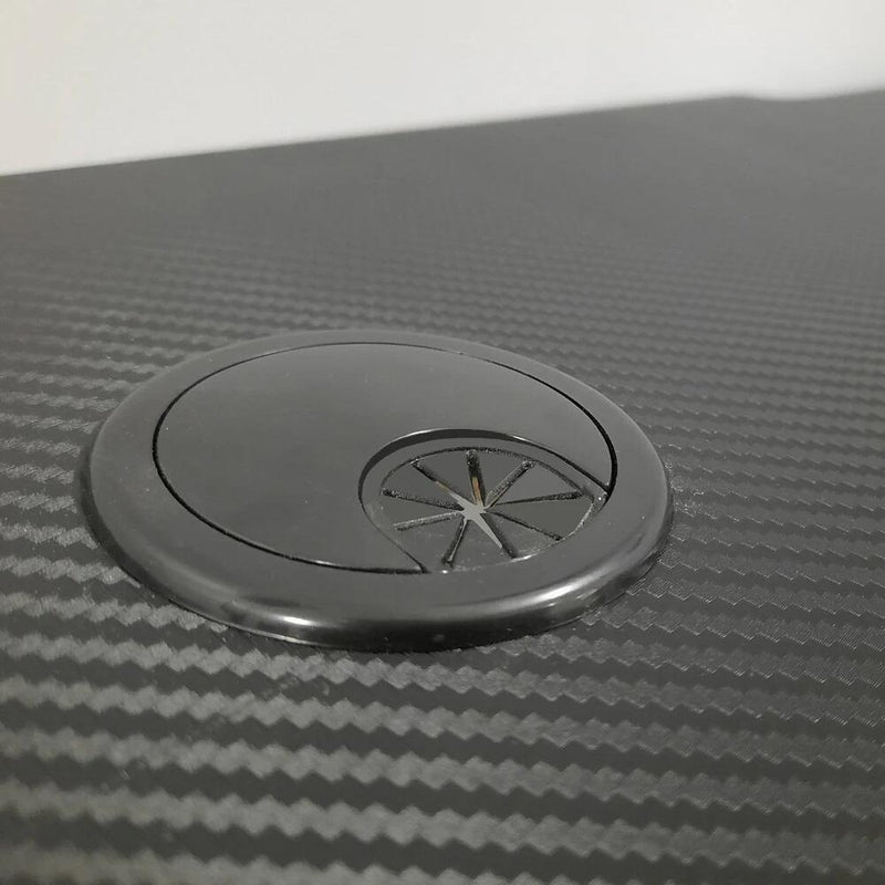 X Rocker Ocelot Carbon Gaming-Schreibtisch mit Mousepad & Kabelmanagement - blau/rot