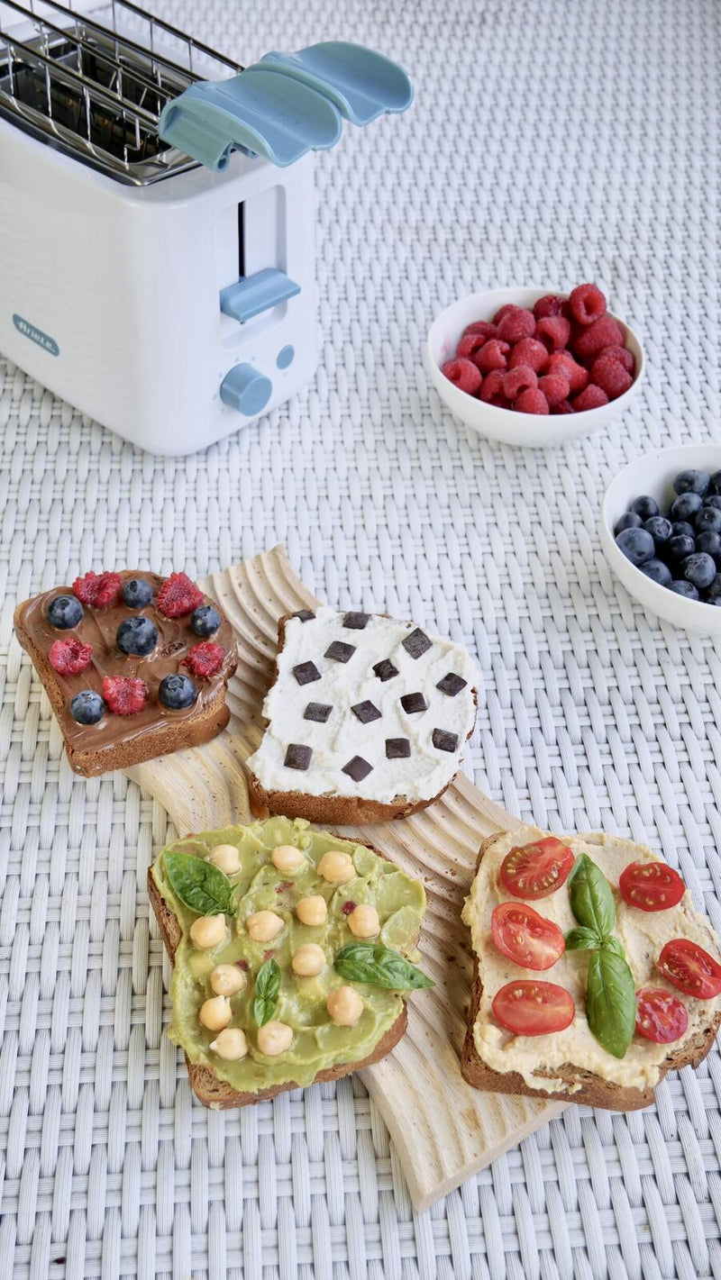 Ariete Breakfast 2-Schlitz-Toaster mit Edelstahlzangen - weiß