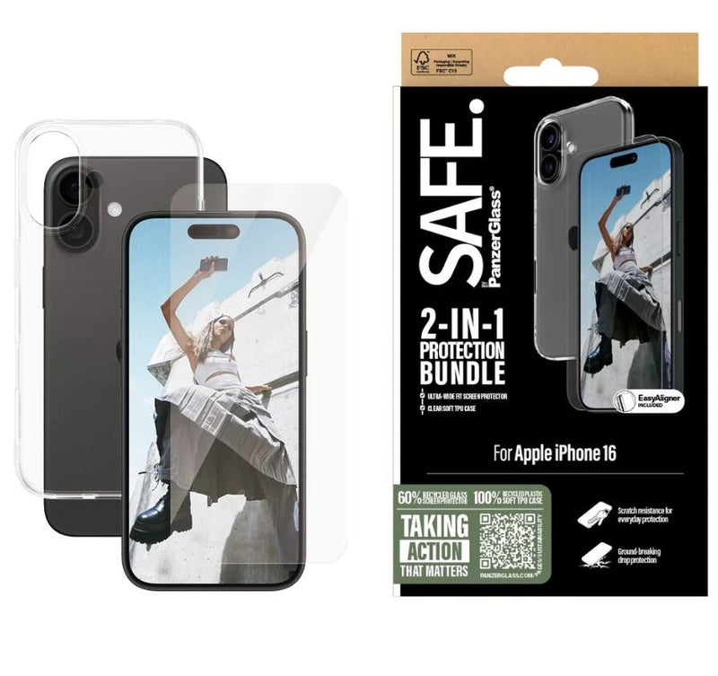 SAFE. by PanzerGlass® 2-in-1 Protection Schutzset für iPhone 16