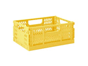 3 Sprouts - Modern Folding Crate Medium Yellow