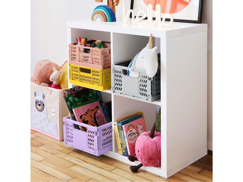 3 Sprouts - Modern Folding Crate Medium Yellow