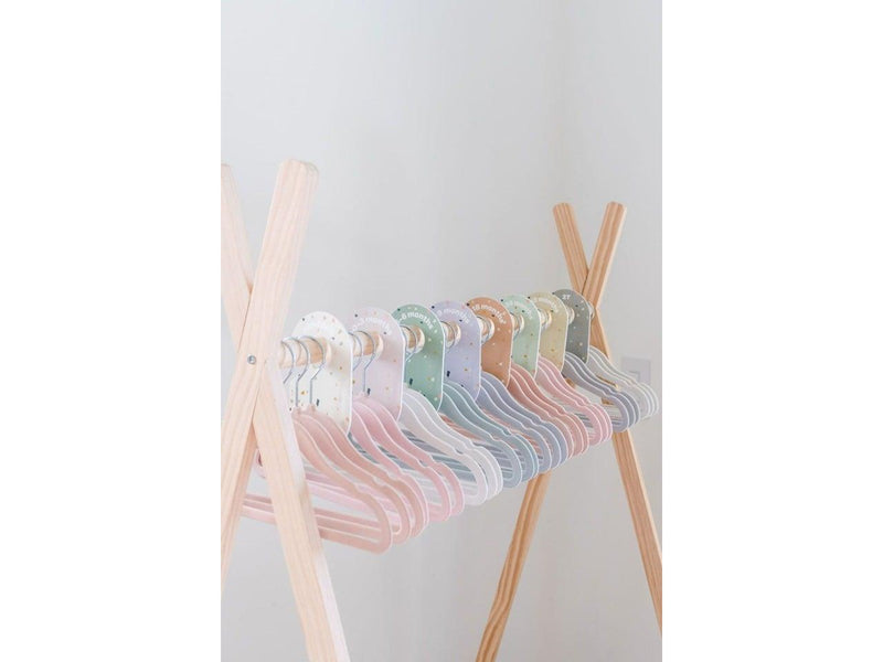 3 Sprouts - Velor Hanger 15 pcs Pink