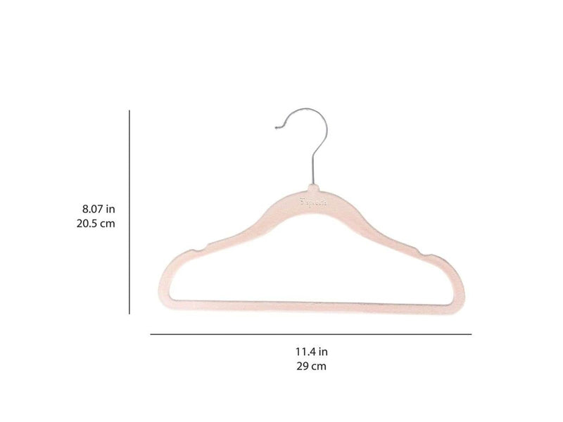 3 Sprouts - Velor Hanger 15 pcs Pink
