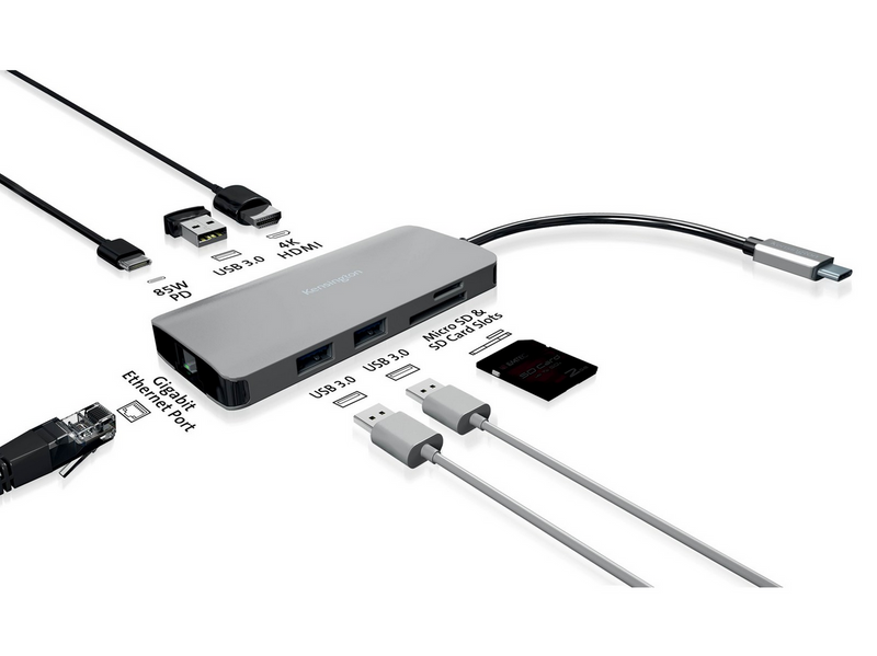 Kensington UH1400P Mobile USB-C® 8-in-1 Dockingstation
