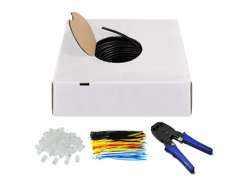 Pro LAN Outdoor UTP CAT 6 - Black - 100m - Schwarz - 100 meter