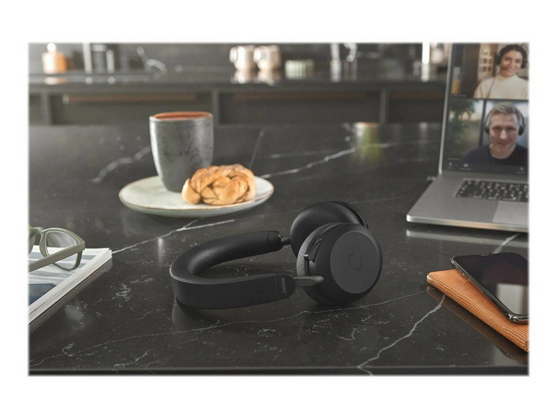 Jabra Evolve2 75 Link380c UC Stereo Stand Black