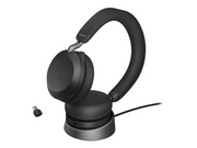 Jabra Evolve2 75 Link380c UC Stereo Stand Black