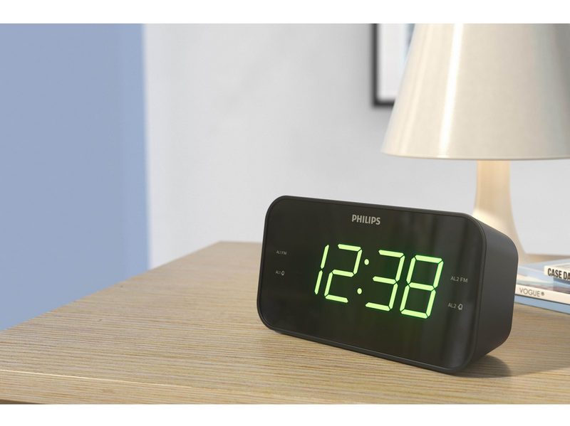 Philips TAR3306 - clock radio - FM - Mono - schwarz