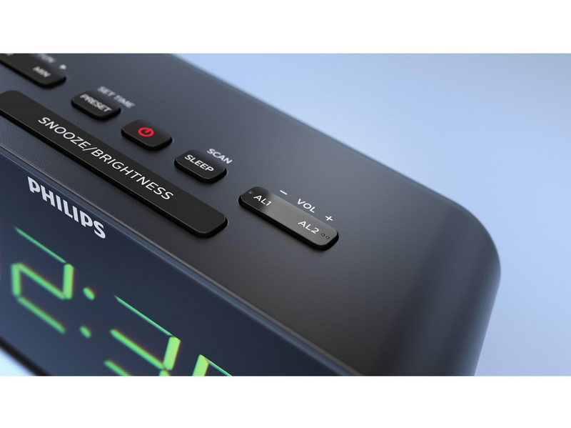 Philips TAR3306 - clock radio - FM - Mono - schwarz