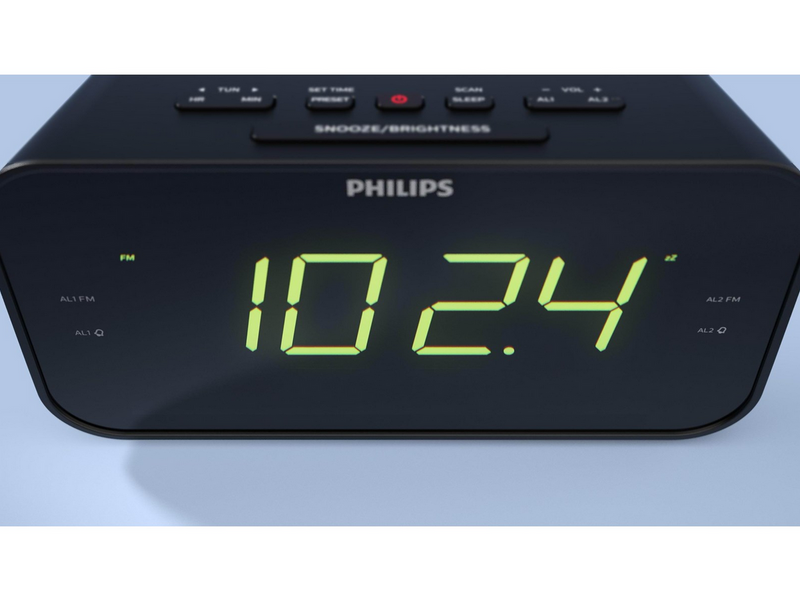 Philips TAR3306 - clock radio - FM - Mono - schwarz