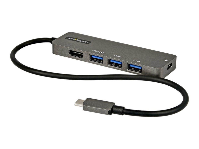 StarTech.com USB C Multiport Adapter USB-C to HDMI 2.0b 4K 60Hz (HDR10) 100W Power Delivery Pass-Through