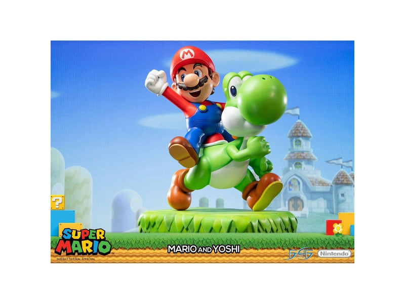 First 4 Figures - Super Mario Statue: Mario And Yoshi Standard Edition - Figur