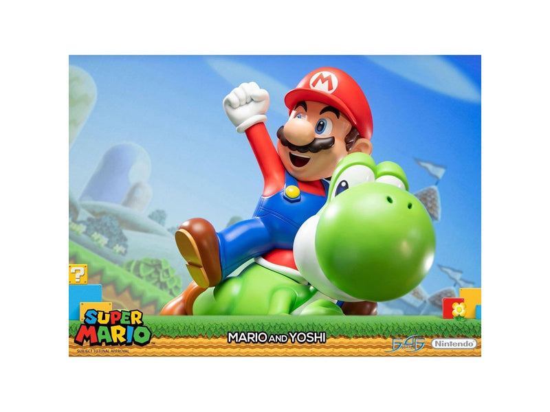 First 4 Figures - Super Mario Statue: Mario And Yoshi Standard Edition - Figur