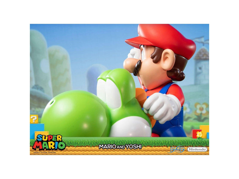 First 4 Figures - Super Mario Statue: Mario And Yoshi Standard Edition - Figur